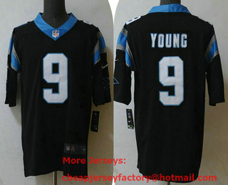 Men's Carolina Panthers #9 Bryce Young Black 2023 Vapor Untouchable Stitched Nike Limited Jersey