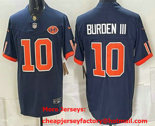 Men's Chicago Bears #10 Luther Burden III Navy 2026 FUSE Rivalries Collection Limited Stitched Jersey
