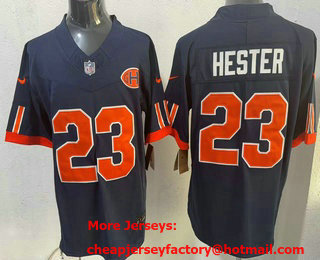 Men's Chicago Bears #23 Devin Hester Navy 2026 FUSE Rivalries Collection Limited Stitched Jersey