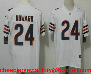 Men's Chicago Bears #24 Jordan Howard White 2017 Vapor Untouchable Stitched NFL Nike Limited Jersey