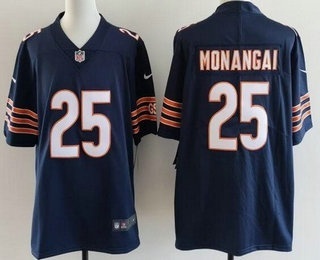 Men's Chicago Bears #25 Kyle Monangai Limited Navy Vapor Jersey