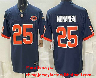 Men's Chicago Bears #25 Kyle Monangai Navy 2026 FUSE Rivalries Collection Limited Stitched Jersey