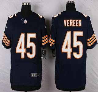 Men's Chicago Bears #45 Brock Vereen Navy Blue Team Color NFL Nike Elite Jersey