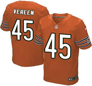 Men's Chicago Bears #45 Brock Vereen Orange Alternate NFL Nike Elite Jersey