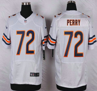 Men's Chicago Bears #72 William Perry White Retired Player NFL Nike Elite Jersey