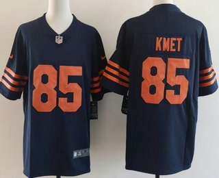 Men's Chicago Bears #85 Cole Kmet Limited Navy Alternate Vapor Jersey