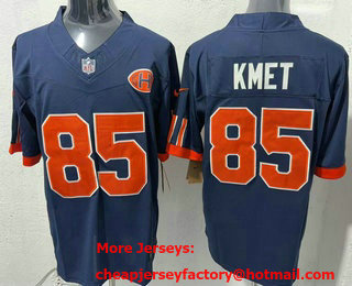 Men's Chicago Bears #85 Cole Kmet Navy 2026 FUSE Rivalries Collection Limited Stitched Jersey