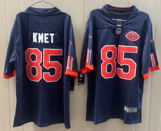 Men's Chicago Bears #85 Cole Kmet Navy 2026 Vapor Rivalries Collection Limited Stitched Jersey