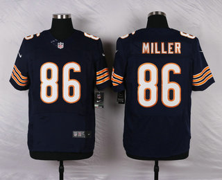 Men's Chicago Bears #86 Zach Miller Navy Blue Team Color NFL Nike Elite Jersey