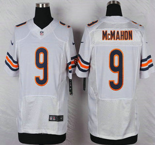 Men's Chicago Bears #9 Jim McMahon White Retired Player NFL Nike Elite Jersey