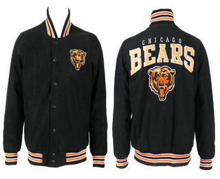 Men's Chicago Bears Black Stitched Jacket
