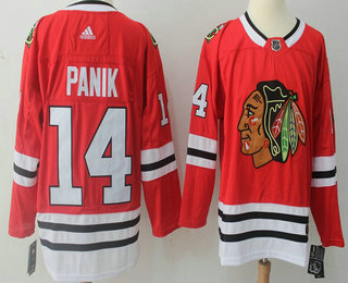 Men's Chicago Blackhawks #14 Richard Panik Red 2017-2018 Hockey Stitched NHL Jersey