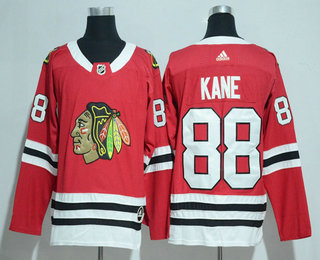 Men's Chicago Blackhawks #88 Patrick Kane Red 2017-2018 Hockey Stitched NHL Jersey