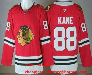 Men's Chicago Blackhawks #88 Patrick Kane Red Authentic Jersey