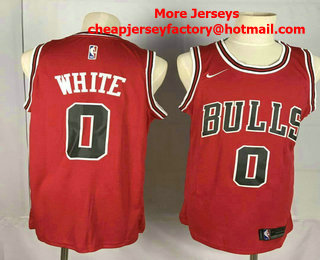Men's Chicago Bulls #0 Coby White New Red 2019 Nike Swingman Stitched NBA Jersey