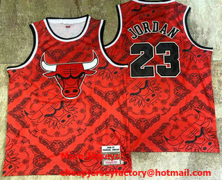 Men's Chicago Bulls #1 Derek Rose Red Big Logo Hardwood AU Throwback Jersey 11