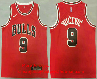 Men's Chicago Bulls #9 Nikola Vucevic Red 2020 Nike Swingman Stitched NBA Jersey