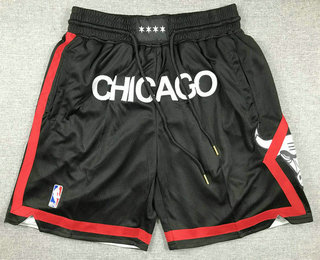 Men's Chicago Bulls Black 2023 City Icon Sponsor Swingman Shorts