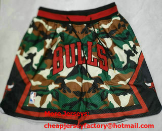 Men's Chicago Bulls Camo Hardwood Classics Soul Swingman Shorts