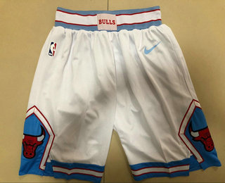 Men's Chicago Bulls White 2018 Nike City Edition Swingman Shorts