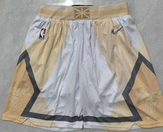 Men's Chicago Bulls White 2024 City Edition Stitched Shorts