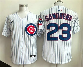Men's Chicago Cubs #23 Ryne Sandberg White Limited Stitched Jersey