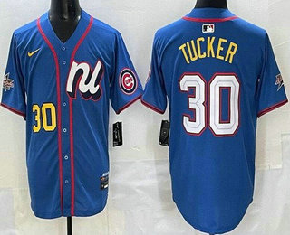 Men's Chicago Cubs #30 Kyle Tucker Blue 2025 All Star Limited Jersey