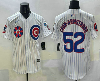 Men's Chicago Cubs #52 Pete Crow Armstrong White 2025 Tokyo Series Limited Stitched Jersey