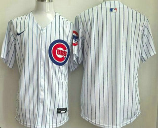 Men's Chicago Cubs Blank White Limited Jersey