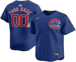 Men's Chicago Cubs Customized Royal Limited Jersey