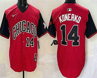 Men's Chicago White Sox #14 Paul Konerko Red 2025 City Connect Limited Jersey