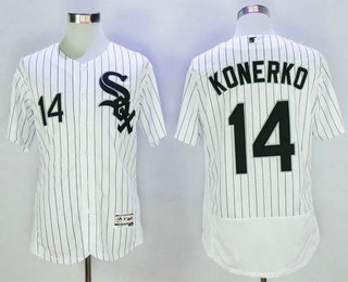 Men's Chicago White Sox #14 Paul Konerko Retired White 2016 Flexbase Baseball Jersey