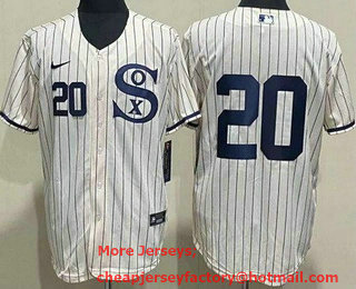 Men's Chicago White Sox #20 Danny Mendick Cream 2021 Field of Dreams Authentic Jersey