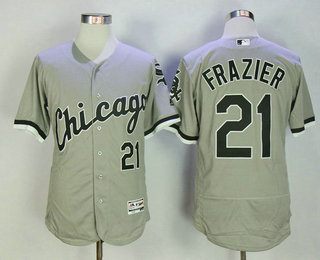 Men's Chicago White Sox #21 Todd Frazier Gray Road Stitched MLB Baseball Jersey