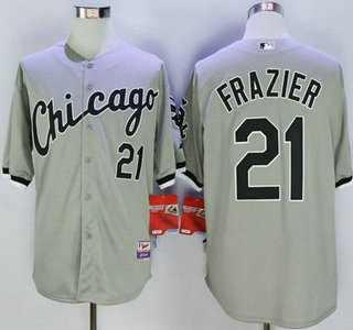 Men's Chicago White Sox #21 Todd Frazier Grey Cool Base Jersey