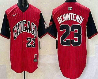 Men's Chicago White Sox #23 Andrew Benintendi Red 2025 City Connect Limited Jersey