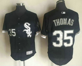 Men's Chicago White Sox #35 Frank Thomas Retired Black 2016 Flexbase Baseball Jersey