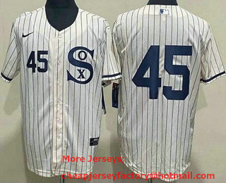 Men's Chicago White Sox #45 Michael Jordan Cream 2021 Field of Dreams Authentic Jersey