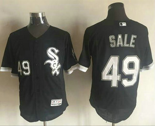 Men's Chicago White Sox #49 Chris Sale Black 2016 Flexbase Baseball Jersey