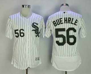 Men's Chicago White Sox #56 Mark Buehrle Retired White Home Stitched MLB Flex Base Jersey with 2005 World Series Patch