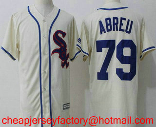 Men's Chicago White Sox #79 Jose Abreu 2017 Cream Stitched MLB Cool Base Jersey
