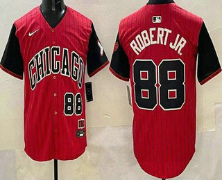 Men's Chicago White Sox #88 Luis Robert Red 2025 City Connect Limited Jersey