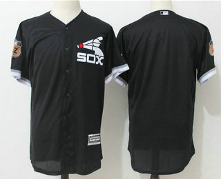 Men's Chicago White Sox Blank Black 2017 Spring Training Stitched MLB Cool Base Jersey