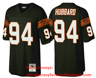 Men's Cincinnati Bengals #94 Sam Hubbard Black Throwback Legacy Stitched Jersey