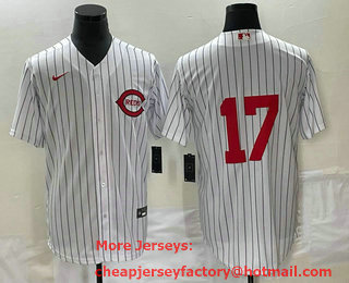 Men's Cincinnati Reds #17 Stuart Fairchild White Field of Dreams Stitched Baseball Jersey