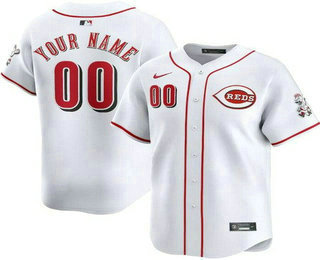 Men's Cincinnati Reds Customized White Limited Jersey