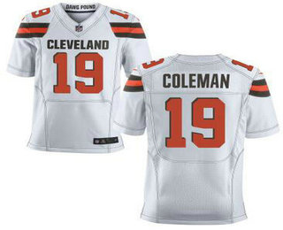 Men's Cleveland Browns #19 Corey Coleman Nike White Elite 2016 Draft Pick Jersey