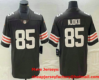 Men's Cleveland Browns #85 David Njoku Brown 2022 NEW Vapor Untouchable Stitched Nike Limited Jersey