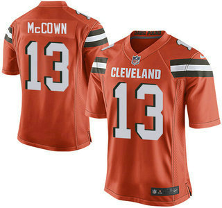 Men's Cleveland Browns #13 Josh McCown Orange Alternate 2015 NFL Nike Elite Jersey