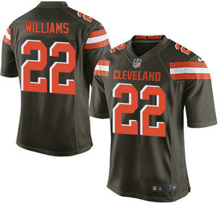 Men's Cleveland Browns #22 Tramon Williams Brown Team Color 2015 NFL Nike Elite Jersey